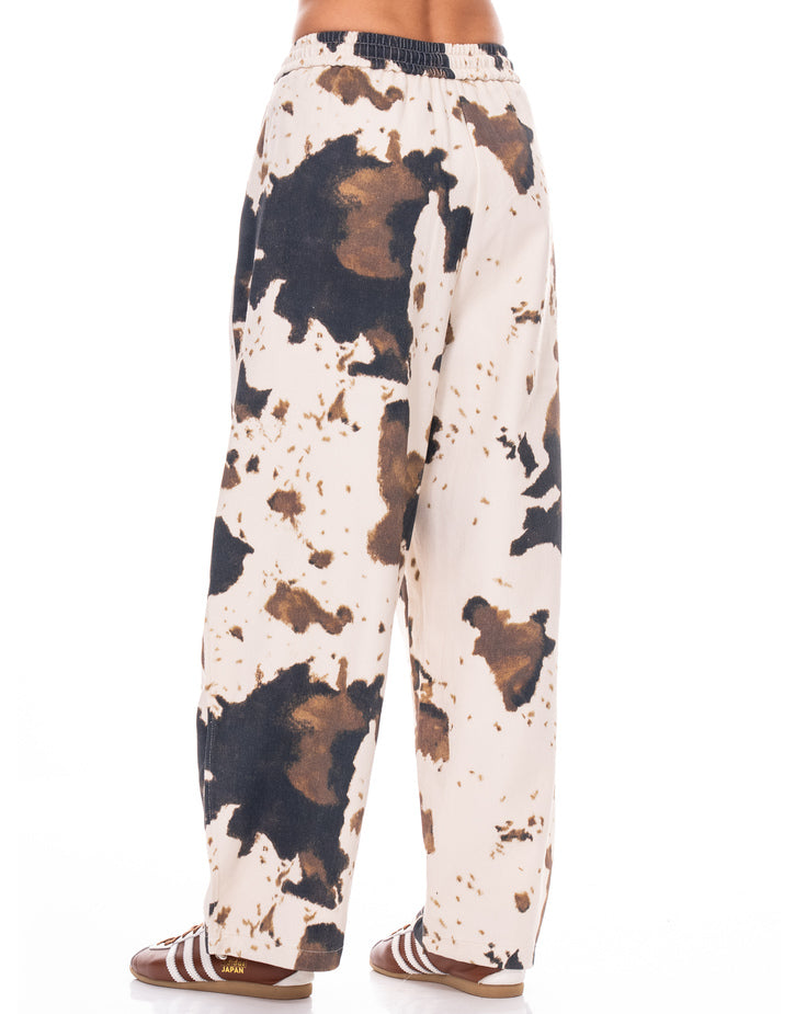 ג'ינס הדפס פרה גומי