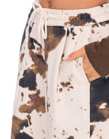 ג'ינס הדפס פרה גומי