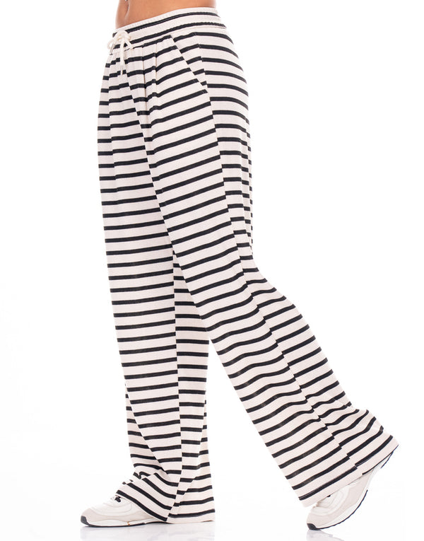 מכנס סריג פסים