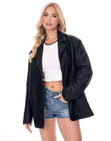 ג׳קט דמוי עור מחויט