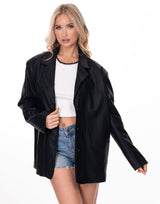 ג׳קט דמוי עור מחויט