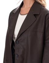 ג׳קט דמוי עור מחויט