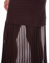 שמלת סטרפלס סריג