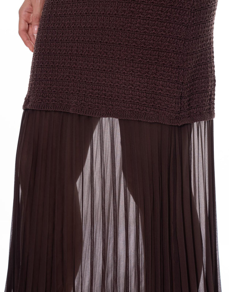 שמלת סטרפלס סריג