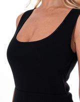 שמלת סריג שילוב שיפון