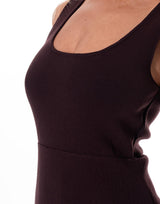 שמלת סריג שילוב שיפון