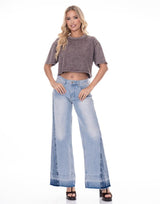 חולצת קרופ יהלומים