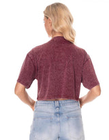 חולצת קרופ יהלומים