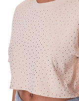 חולצת קרופ יהלומים