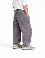 מכנס אוברסייז פוטר רחב בהדפס ווש