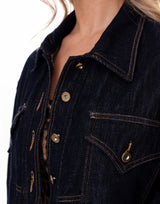 גקט ג׳ינס כהה