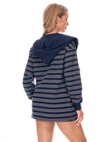 חולצה פסים שילוב צעיף