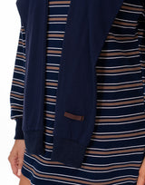 חולצה פסים שילוב צעיף