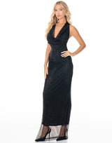 שמלה מקסי קולר יהלומים