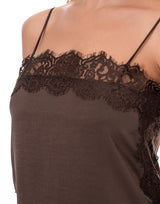 גופיית סאטן תחרה