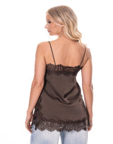 גופיית סאטן תחרה