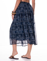 חצאית שיפון הדפס