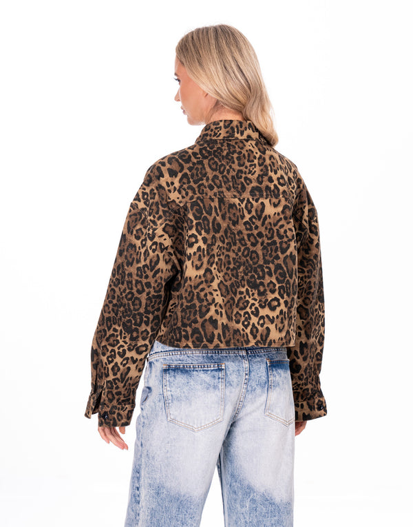 ג׳קט ג׳ינס מנומר