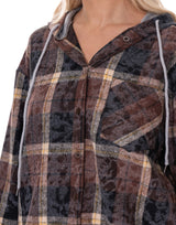 חולצה משובצת קפוצ׳ון