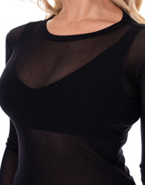 חולצת שיפון צמודה