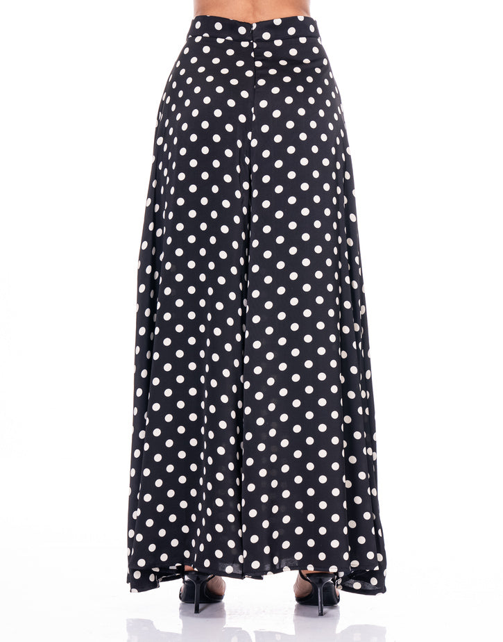 מכנס סאטן נקודות