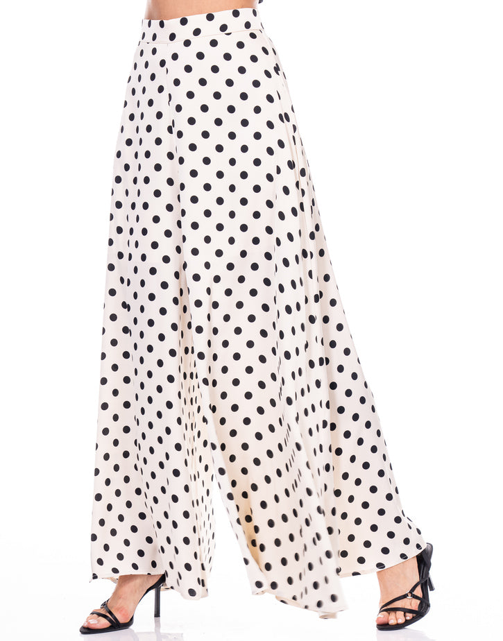 מכנס סאטן נקודות