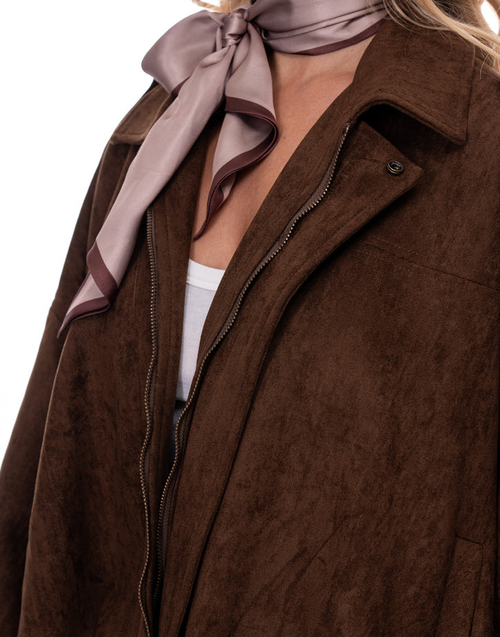 ג׳קט בלון בד סוויד