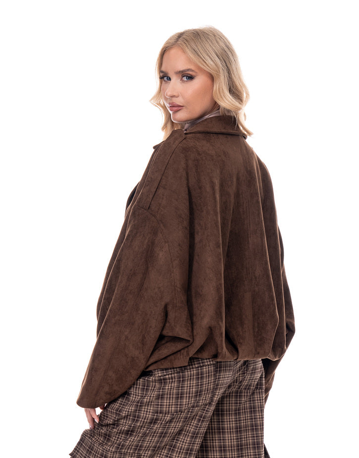 ג׳קט בלון בד סוויד