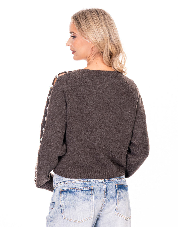 סריג פתחים בשרוול