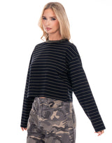 חולצה קרופ פסים