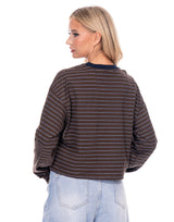 חולצה קרופ פסים