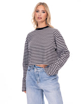 חולצה קרופ פסים