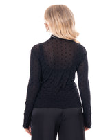 חולצת שיפון נקודות