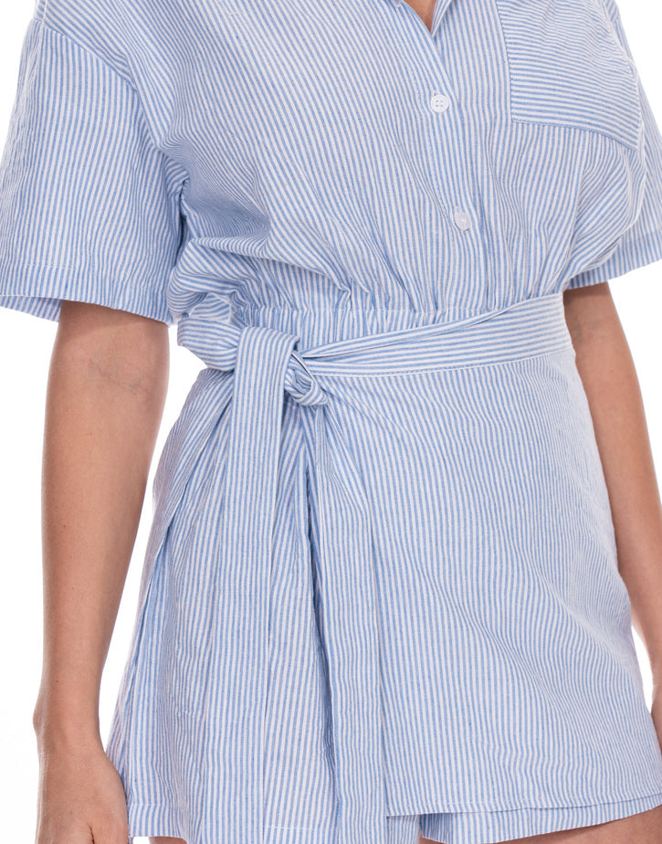 אוברול פסים קשירה