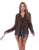 חולצת שיפון מלמלה