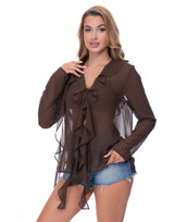 חולצת שיפון מלמלה