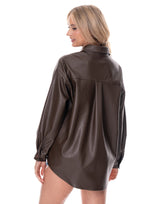 חולצה דמוי עור