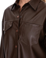 חולצה דמוי עור