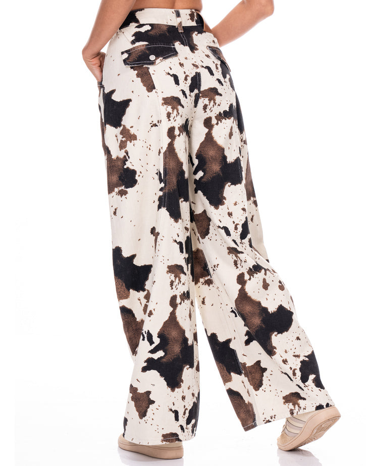 ג'ינס הדפס פרה