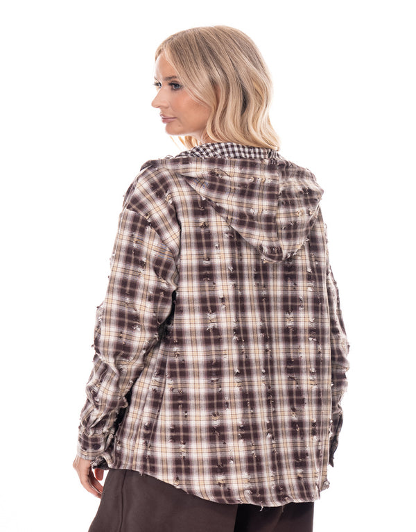 חולצת ג׳קט שיבוץ קפוצ׳ון