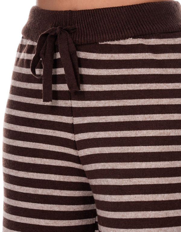 מכנס סריג פסים