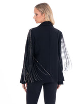 ג׳קט מחויט פרנזים אבנים