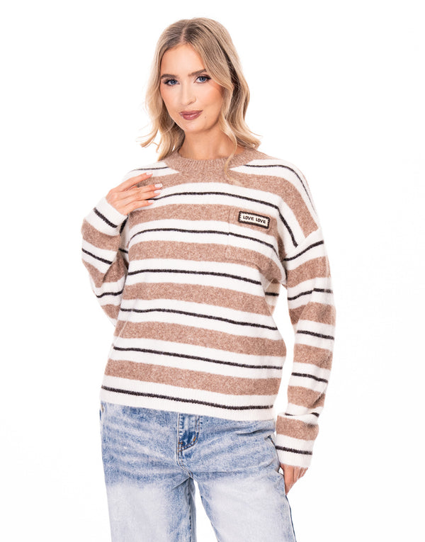 סריג כיס פסים