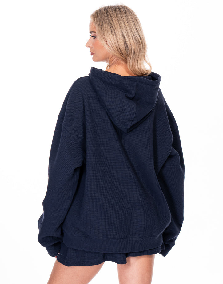 חליפת קפוצ׳ון בד וופל