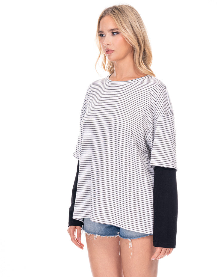 בייסיק פסים שרוול