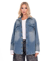 חולצת ג׳ינס כיסים