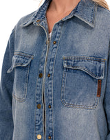 חולצת ג׳ינס כיסים