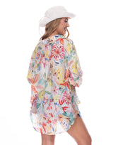 מכופתרת הדפס