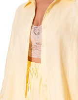 חליפת שורט פשתן