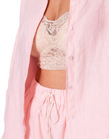 חליפת שורט פשתן